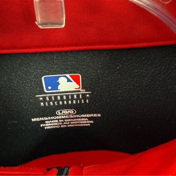 Cincinnati Reds Pullover Sweatshirt 1/4 Zip Genuine Merchandise Men’s Size Large - Picture 5 of 7